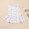 Soft breathable muslin frock button baby clothing pack of 3