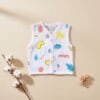Eco friendly muslin jabla button tops for infants unisex design