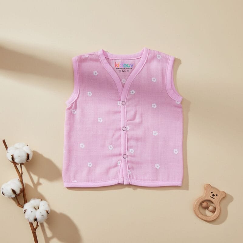Naturally dyed breathable muslin jabla button tops pack of 3
