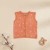 Eco friendly dyed muslin jabla button baby clothing unisex set