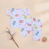 Organic cotton muslin baby night suit half sleeve sleepwear